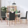 vidaXL Esszimmerst&uuml;hle 4 Stk. Dunkelgrau Stoff