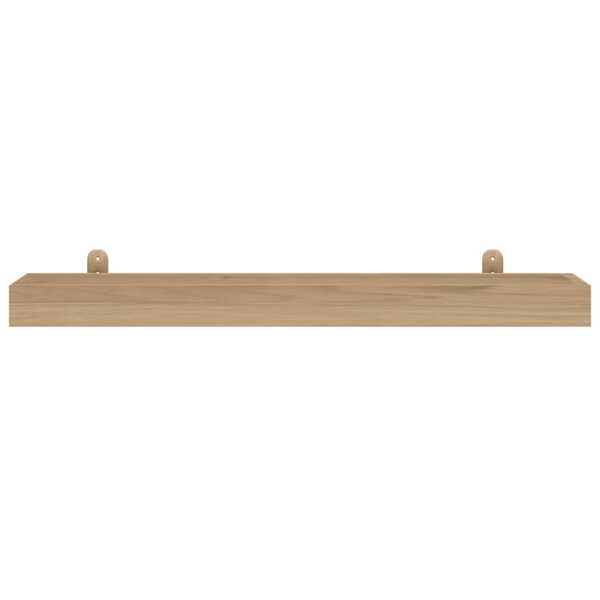 vidaXL Wandregale 2 Stk. 90x15x4 cm Massivholz Teak
