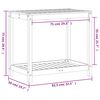 vidaXL Pflanztisch mit Ablage 82,5x50x75 cm Impr&auml;gniertes Kiefernholz