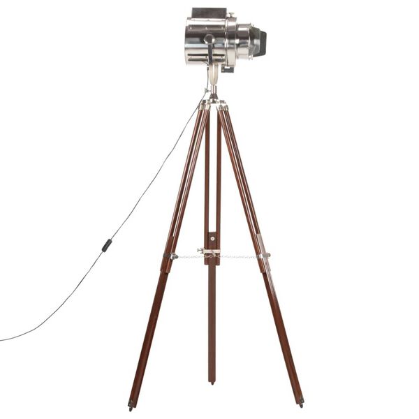 vidaXL Stehleuchte Dreibein Massivholz Mango 180 cm