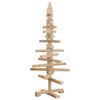 vidaXL Weihnachtsbaum Holz zum Schm&uuml;cken 90 cm Massivholz Kiefer
