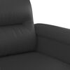 vidaXL 3-Sitzer-Sofa Schwarz 180 cm Kunstleder