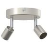 vidaXL Deckenstrahler mit Strahlern Nickel 12 x 8 cm Stahl