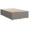vidaXL Boxspringbett mit Matratze Taupe 120x190 cm Stoff