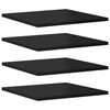 vidaXL B&uuml;cherregal-Bretter 8 Stk. Hochglanz-Schwarz 40x40x1,5 cm
