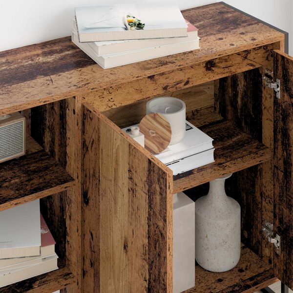 vidaXL Seitenschrank Altholz 96,5 x 30 x 75 cm Holzwerkstoff