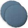 vidaXL 2 stk. HEERLEN Jeans blau Durchmesser 60 cm Stoff