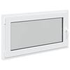 vidaXL Kellerfenster RISOR 110 x 60 cm PVC und Glas Wei&szlig;