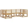 vidaXL Outdoor-Sofagarnitur 6 pcs Wei&szlig; Massivholz Akazie