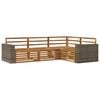 vidaXL Outdoor-Sofagarnitur 4 stk. Natur Massivholz Akazie