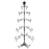 vidaXL Metall-Weihnachtsbaum f&uuml;r Dekorationen Schwarz 150 cm