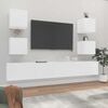vidaXL 6-tlg. TV-Schrank-Set Wei&szlig; Holzwerkstoff