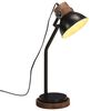 vidaXL Schreibtischlampe 25 W Schwarz 18x18x60 cm E27