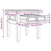 vidaXL Beistelltisch Corona Wei&szlig; 50 x 50 x 50 cm Massives Kiefernholz