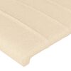 vidaXL Boxspringbett mit Matratze Creme 100x200 cm Stoff