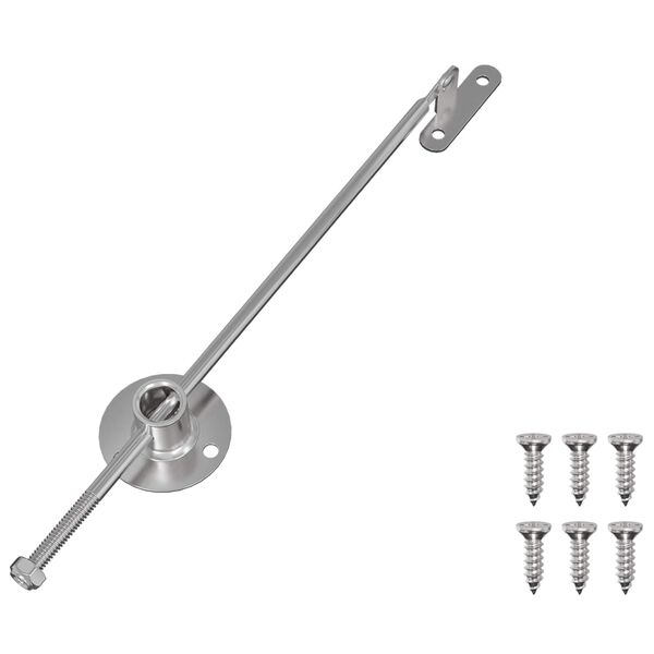 vidaXL Zugstangen-Scharnier 439 pcs Silber Eisen