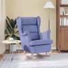 vidaXL Schaukelsessel Jeansblau 74x90x102 cm Stoff