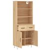 vidaXL Highboard Sonoma-Eiche 69,5x34x180 cm Holzwerkstoff