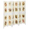 vidaXL Romdivider-Panel Wei&szlig; 212 x 165 cm MDF