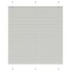 vidaXL Plissee Hellgrau 120x100 cm Stoffbreite 119,4 cm Polyester