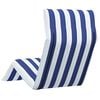 vidaXL Sonnenliege Klappbar Blau und Wei&szlig; 175x54x8,5 cm Oxford-Gewebe