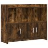 vidaXL Sideboard Ger&auml;ucherte Eiche 98,5 x 33 x 80 cm Holzwerkstoff
