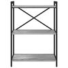 vidaXL B&uuml;cherregal Grau Sonoma 60 x 30 x 85 cm Holzwerkstoff