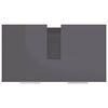 vidaXL Badezimmerschrank Hochglanz-Grau 60x33x61 cm Holzwerkstoff