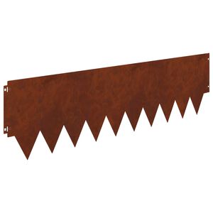 vidaXL Rasenkante 20 stk. 103 x 30 cm Stahl Rostoptik