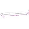 vidaXL Gartenbank-Auflage Rot 180x50x7 cm Oxford-Gewebe