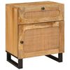 vidaXL Nachttisch Natur 50 x 33 x 60 cm Massivholz Mango