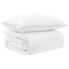 vidaXL Duvet- und Kopfkissen-Set 2 stk. 135 x 200 cm Sommer Wei&szlig;