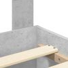 vidaXL Bettrahmen mit Kopfteil Beton Grau 120 x 190 cm Holzwerkstoff