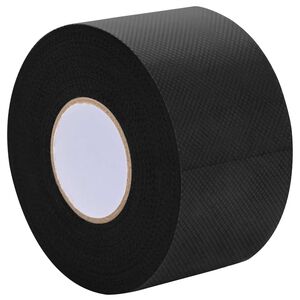 vidaXL Selbstklebendes Kunstrasenband Schwarz 5 cm x 10 m Vliesstoff