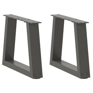vidaXL Couchtischbeine V-Form 2 St&uuml;ck Anthrazit 30x(30-31,3) cm Stahl