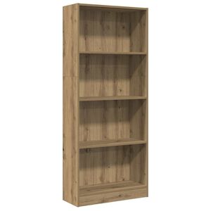 vidaXL B&uuml;cherregal Artisan-Eiche 60x24x143 cm Holzwerkstoff