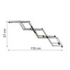 TRIXIE 3-stufige Haustier-Klapptreppe Aluminium