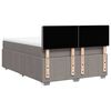 vidaXL Boxspringbett mit Matratze Taupe 140x190 cm Stoff