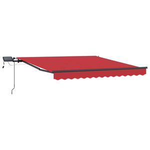 vidaXL Einziehbare Markise Rot 300 x 250 cm Stoff
