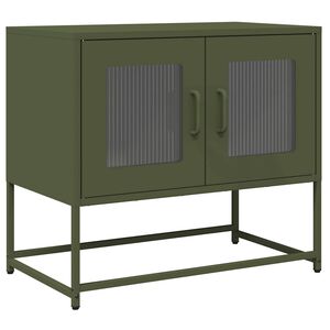 vidaXL TV-Schrank Olivgr&uuml;n 68x39x60,5 cm Kaltgewalzter Stahl