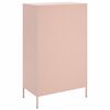 vidaXL Highboard Rosa 68x39x113 cm Stahl