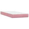 vidaXL Boxspringbett mit Matratze Rosa 180x220 cm Samt