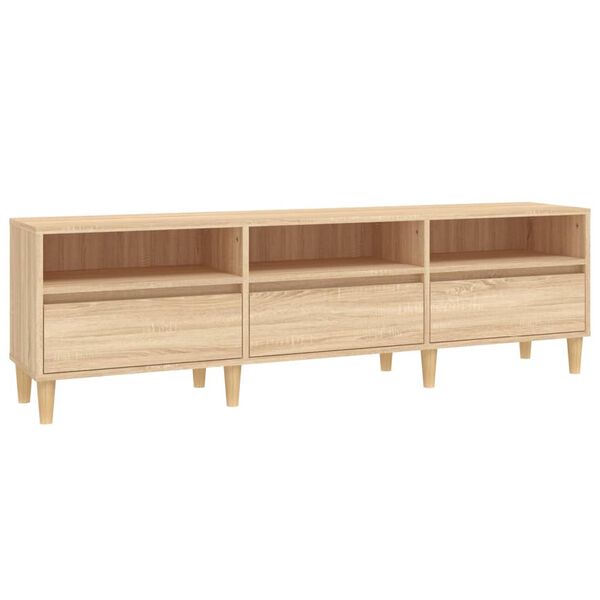 vidaXL TV-Schrank Sonoma-Eiche 150x30x44,5 cm Holzwerkstoff