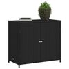 vidaXL Gartenschrank Schwarz 83x45x76 cm Poly Rattan