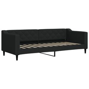 vidaXL Tagesbett Schwarz 80x200 cm Stoff