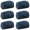 vidaXL Wohndecken 6 pcs Marineblau 240 x 220 cm Fleece