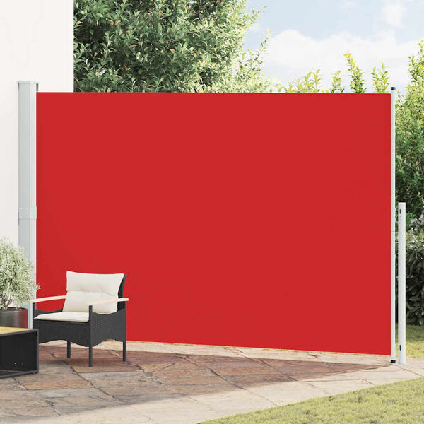 vidaXL Seitenmarkise Ausziehbar 220x500 cm Rot