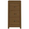 vidaXL Sideboards 2 Stk. Honigbraun 40x35x80 cm Massivholz Kiefer