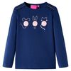 Kinder-Langarmshirt Marineblau 140