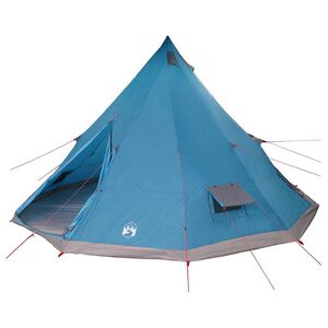 vidaXL Familien-Tipi-Zelt Tipi Blau und Grau 560 x 560 x 300 cm